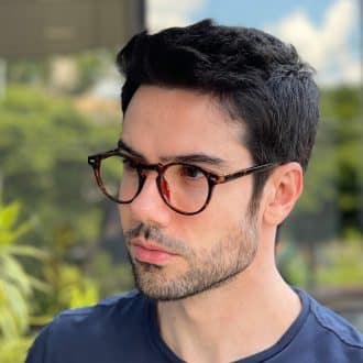 safine com br oculos de grau masculino redondo tartaruga lennon 3