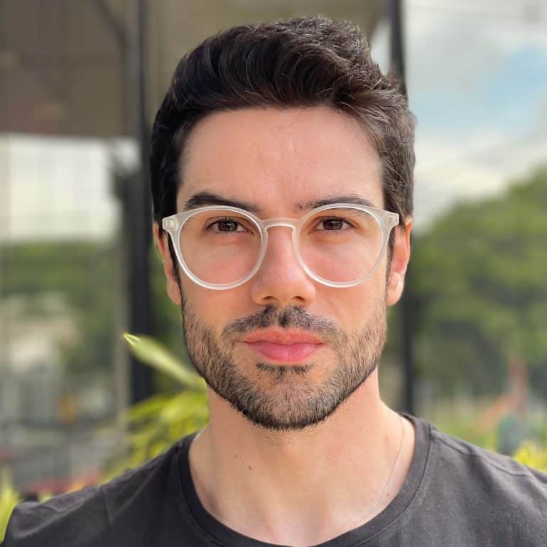 safine com br oculos de grau masculino redondo transparente diogo