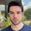 safine com br oculos de grau masculino redondo transparente lennon