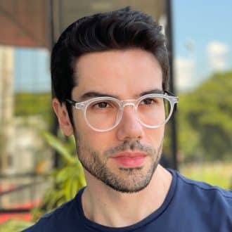 safine com br oculos de grau masculino redondo transparente luiz 1