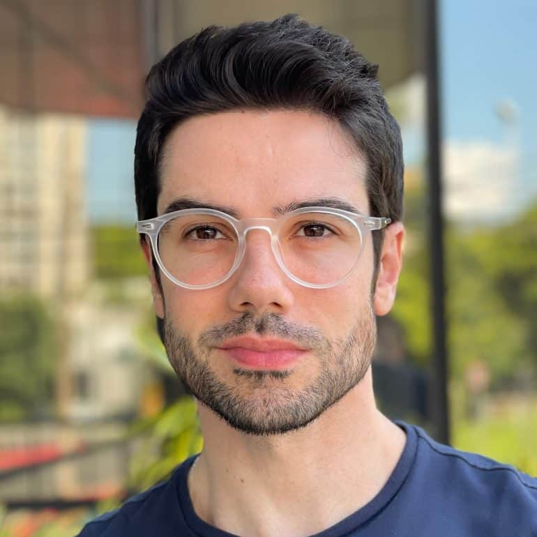 safine com br oculos de grau masculino redondo transparente luiz