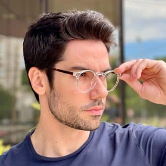 safine com br oculos de grau masculino redondo transparente valentin 2