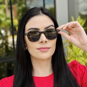 safine com br oculos de sol feminino hexagonal preto antonela 1
