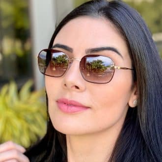 safine com br oculos de sol feminino oval marrom julie 1