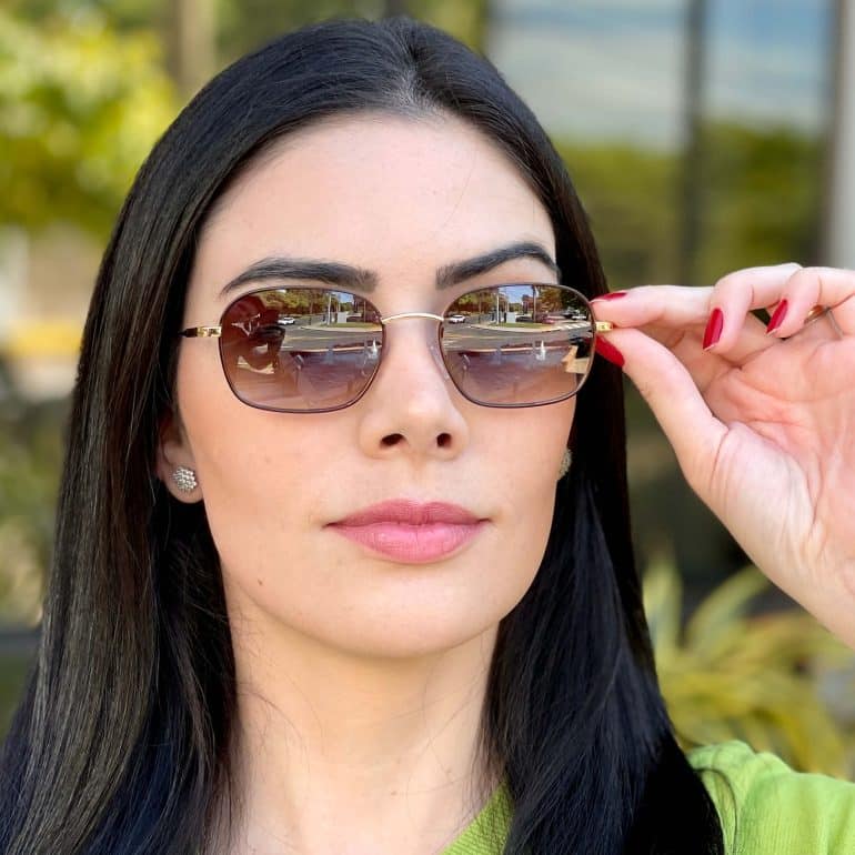 safine com br oculos de sol feminino oval marrom julie 3