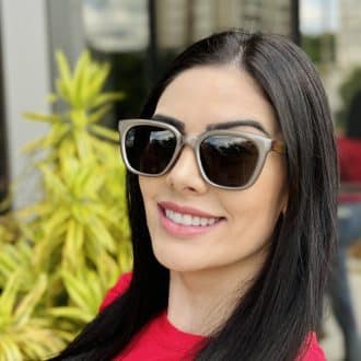 safine com br oculos de sol feminino quadrado cinza catarina