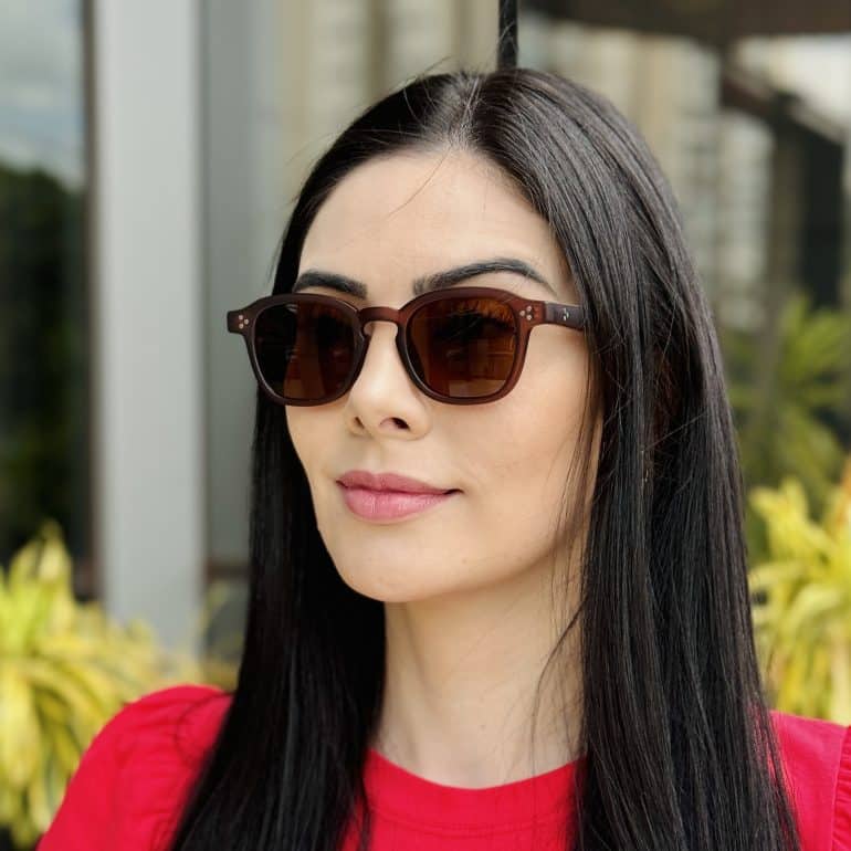 safine com br oculos de sol feminino quadrado marrom vivi 2