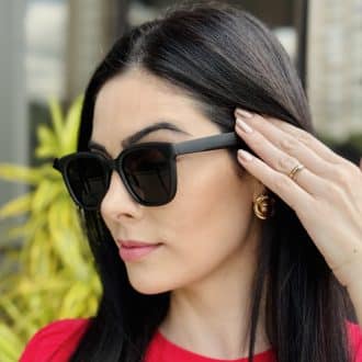 safine com br oculos de sol feminino quadrado preto fosco catarina 2