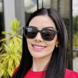 safine com br oculos de sol feminino quadrado preto fosco catarina