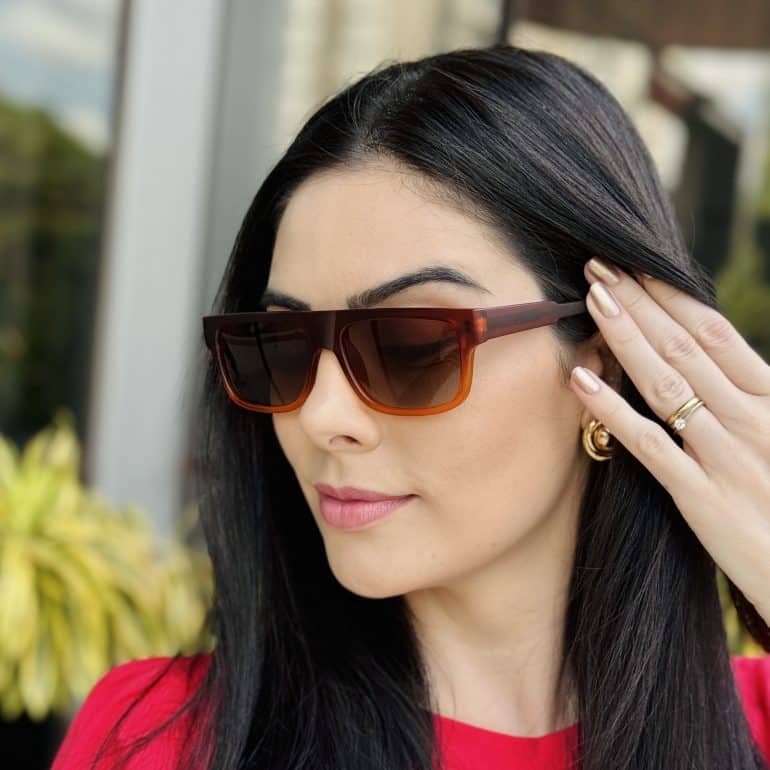 safine com br oculos de sol feminino retangular marrom degrade sarah 2