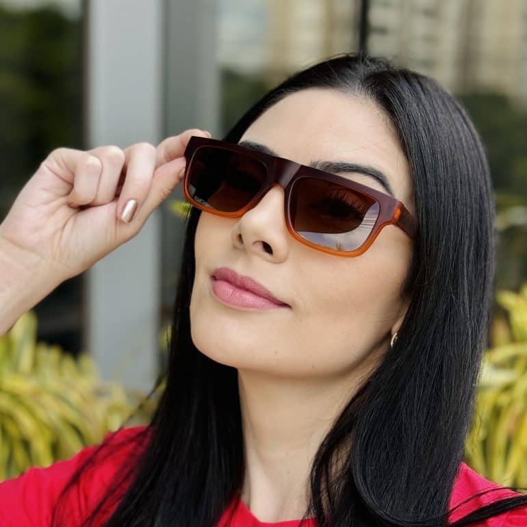 safine com br oculos de sol feminino retangular marrom degrade sarah 3