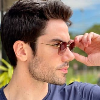 safine com br oculos de sol masculino oval marrom matteo 2