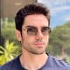 safine com br oculos de sol masculino oval verde matteo