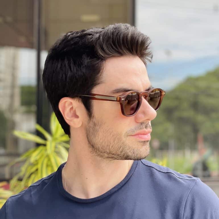 safine com br oculos de sol masculino quadrado marrom marlon 2