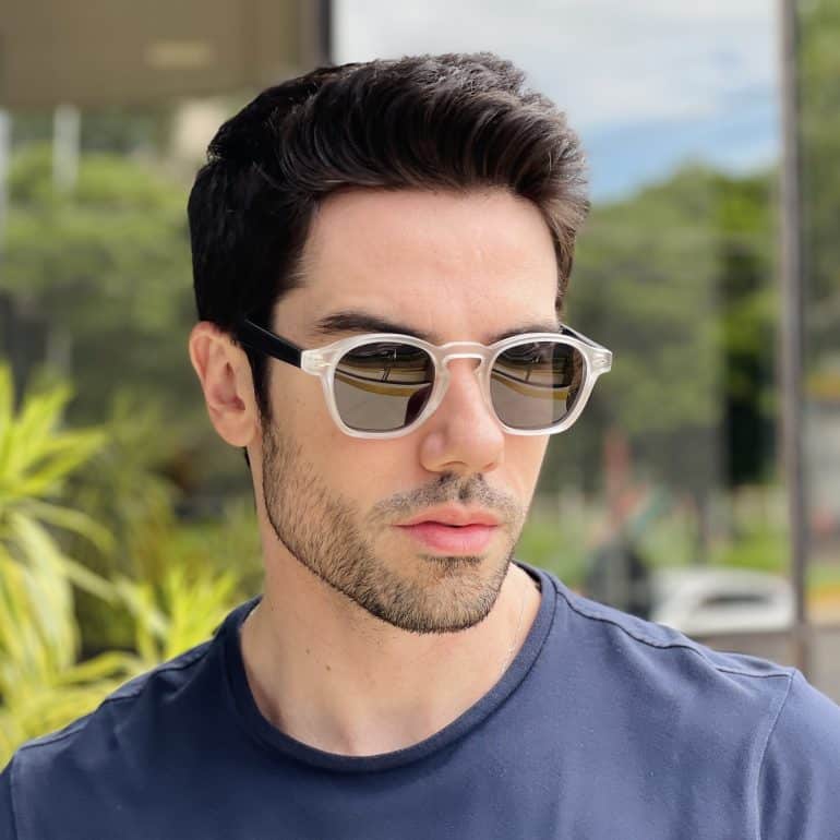 safine com br oculos de sol masculino quadrado transparente marlon