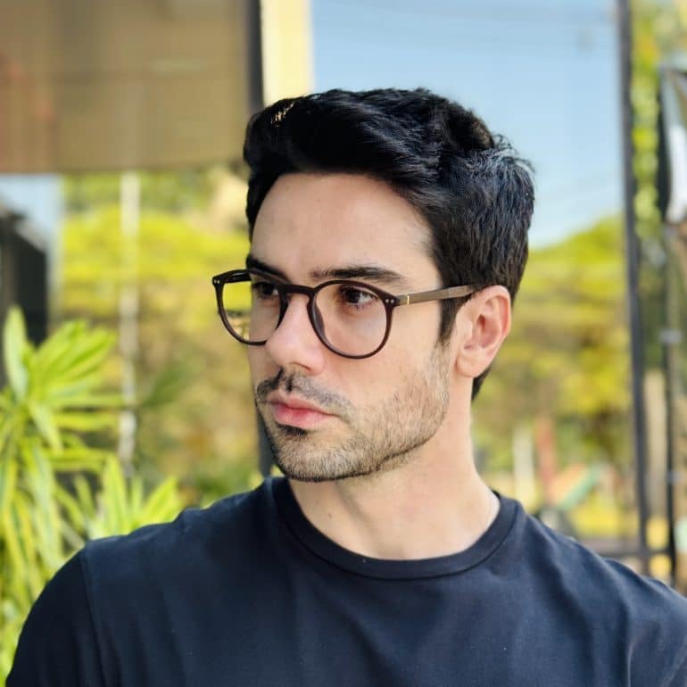 safine com br oculos 2 em 1 clip on masculino redondo marrom bento 8