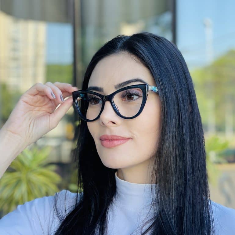 safine com br oculos de grau feminino gatinho azul dulce 1