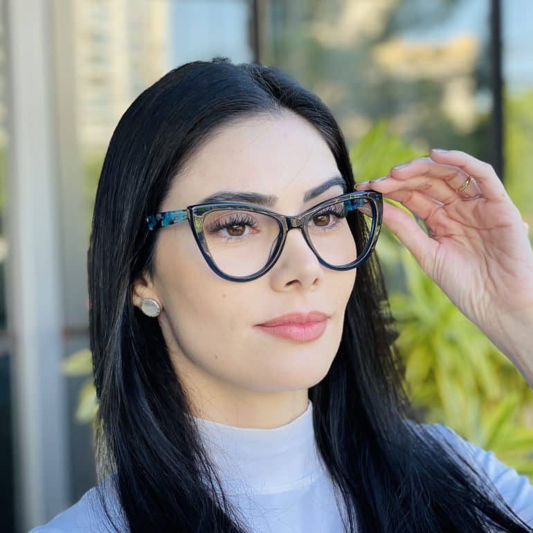 safine com br oculos de grau feminino gatinho azul dulce 4