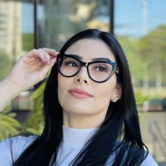 safine com br oculos de grau feminino gatinho preto dulce 2