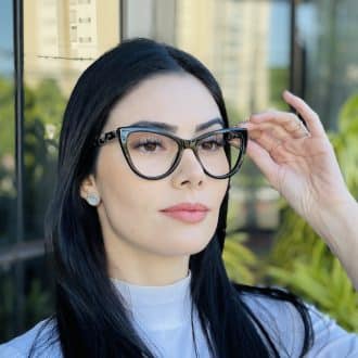 safine com br oculos de grau feminino gatinho preto dulce 4