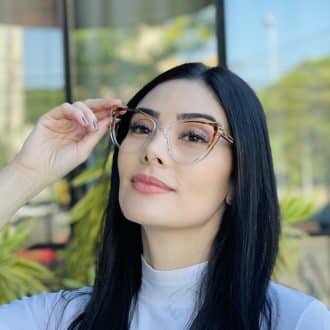 safine com br oculos de grau feminino gatinho transparente olga 3