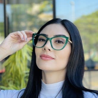 safine com br oculos de grau feminino gatinho verde olga 2