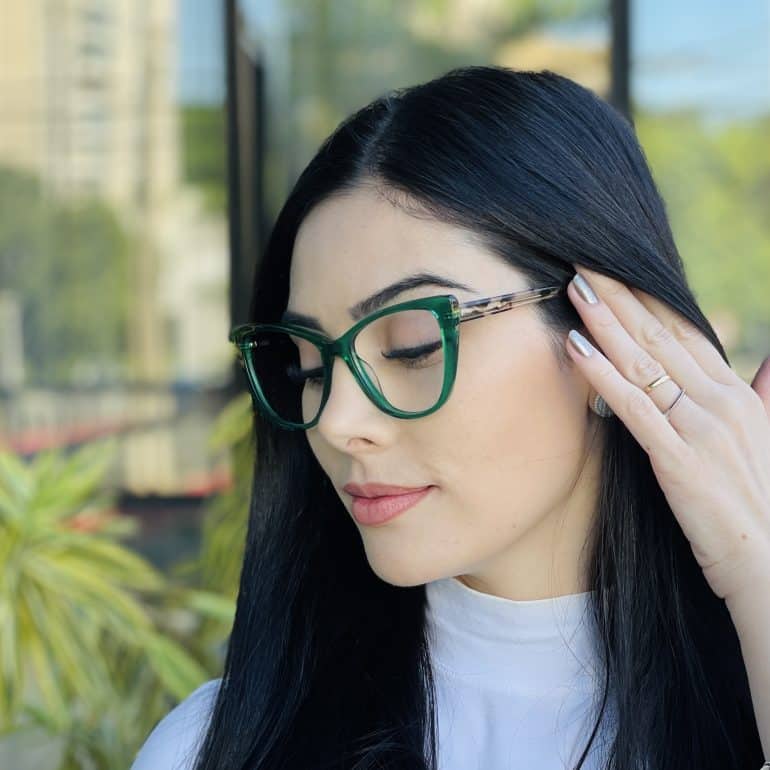 safine com br oculos de grau feminino gatinho verde olga 3