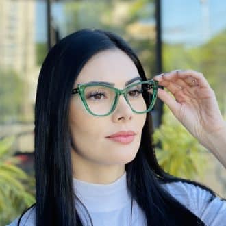 safine com br oculos de grau feminino gatinho verde olga 4