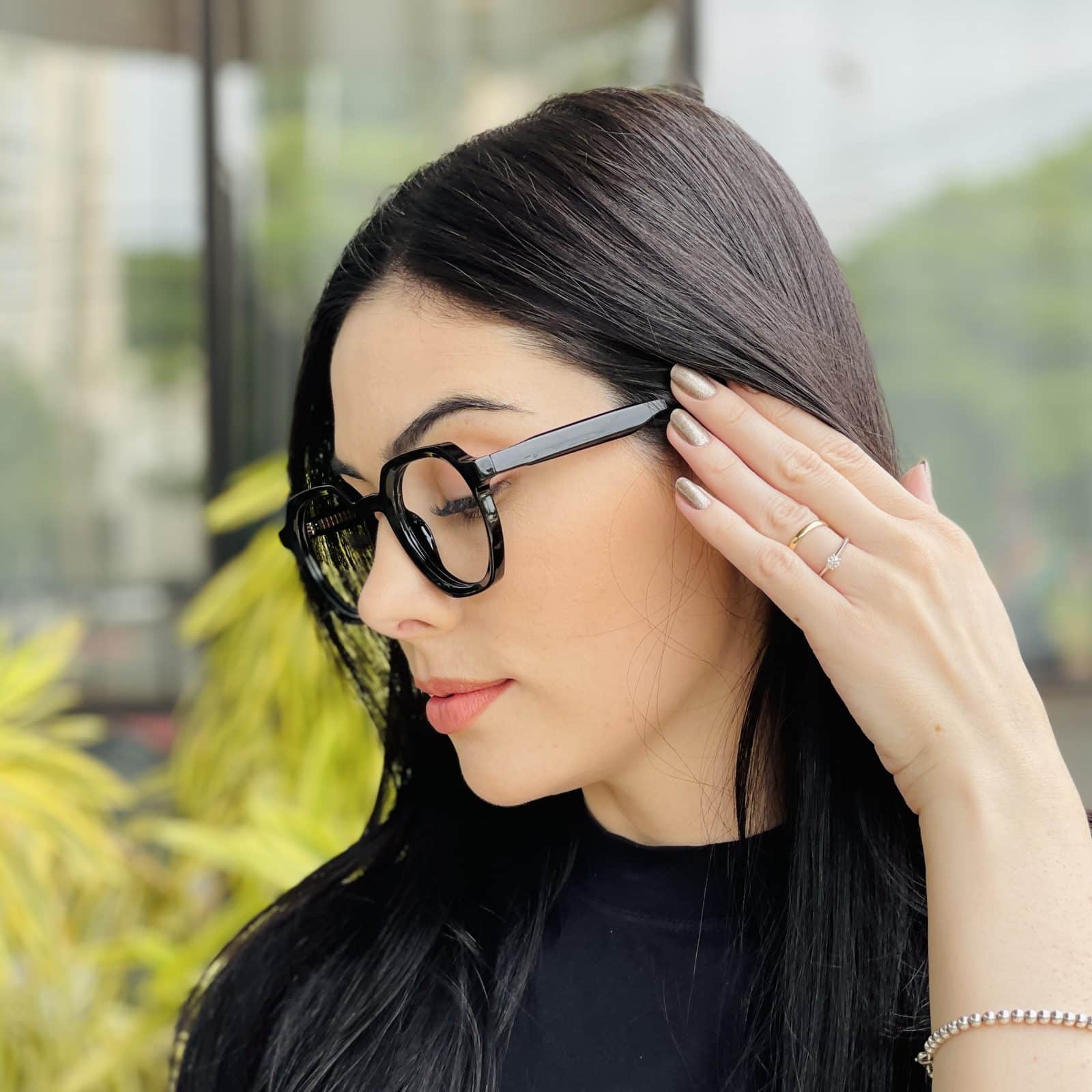 safine com br oculos de grau feminino hexagonal preto mari 2 safine com br oculos de grau feminino hexagonal preto mari 2