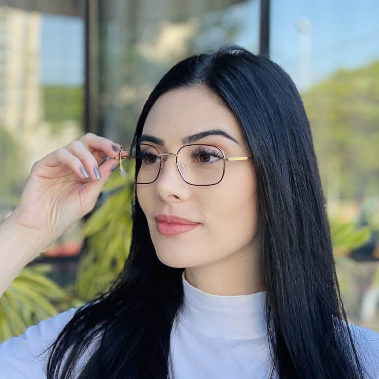 safine com br oculos de grau feminino oval marrom luna 5