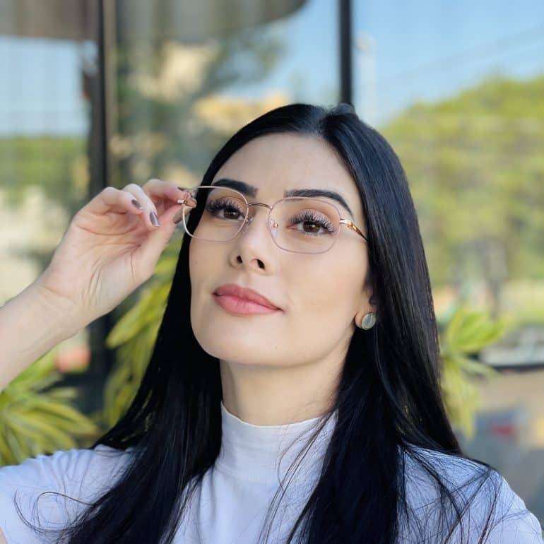 safine com br oculos de grau feminino oval nude luna 3