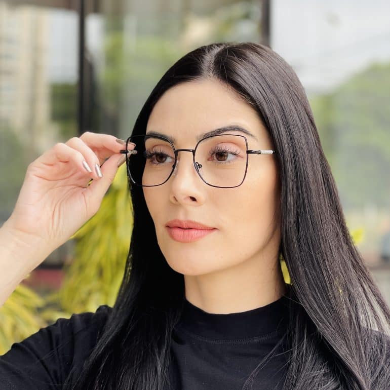 safine com br oculos de grau feminino quadrado preto yasmim 1