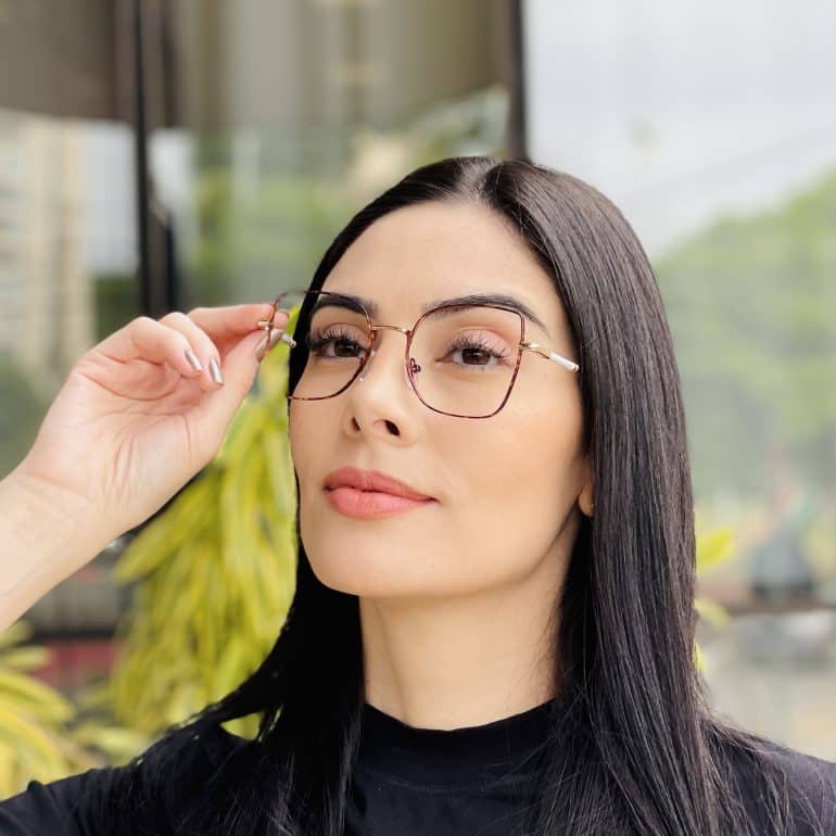 safine com br oculos de grau feminino quadrado tartaruga yasmim 1
