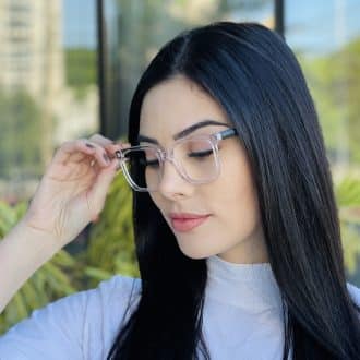 safine com br oculos de grau feminino quadrado transparente babi 2