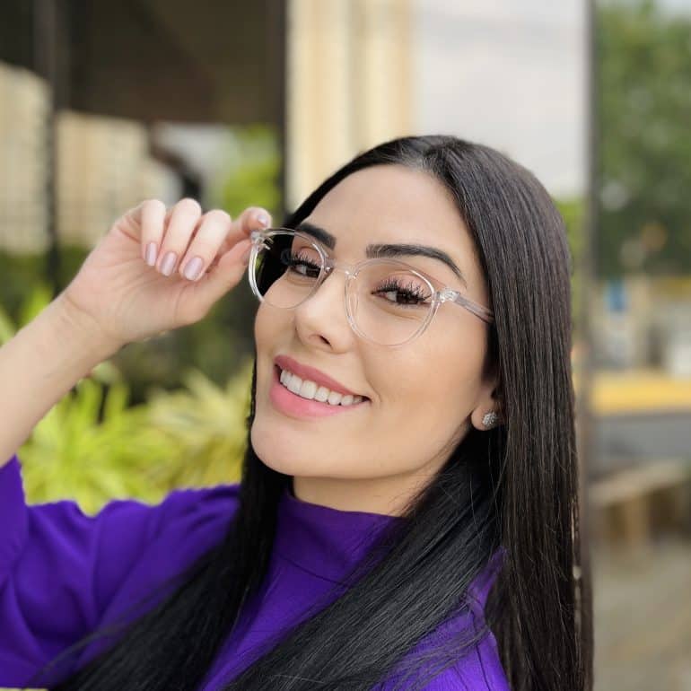 safine com br oculos de grau feminino redondo azul marcela 1