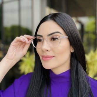 safine com br oculos de grau feminino redondo azul marcela 5