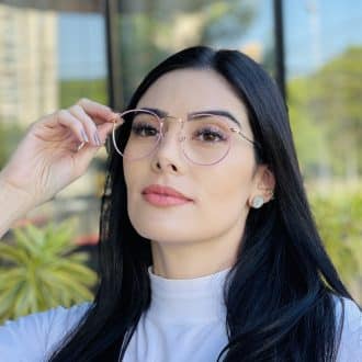 safine com br oculos de grau feminino redondo rosa drica 3