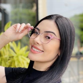 safine com br oculos de grau feminino redondo rosa luma