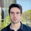 safine com br oculos de grau masculino oval preto e dourado james