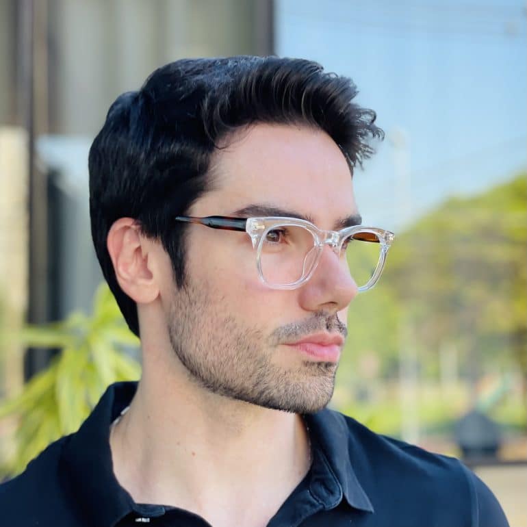 safine com br oculos de grau masculino quadrado transparente julio 3