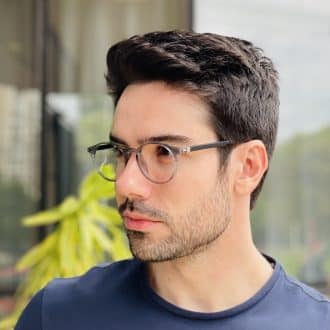 safine com br oculos de grau masculino redondo cinza italo 7
