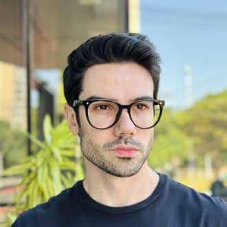safine com br oculos de grau masculino redondo preto gabriel 1