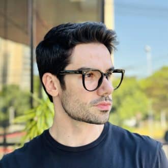 safine com br oculos de grau masculino redondo preto gabriel 2