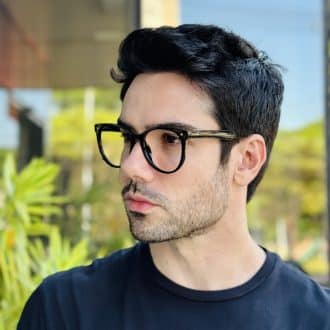 safine com br oculos de grau masculino redondo preto gabriel 3