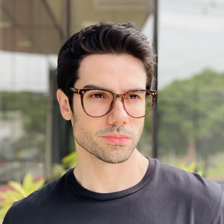 safine com br oculos de grau masculino redondo tartaruga gabriel