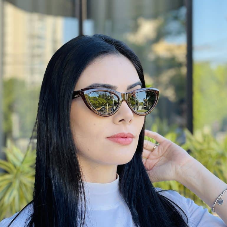 safine com br oculos de sol feminino gatinho marrom analu 1