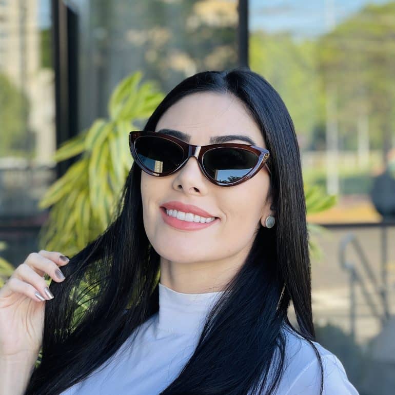 safine com br oculos de sol feminino gatinho marrom analu 3