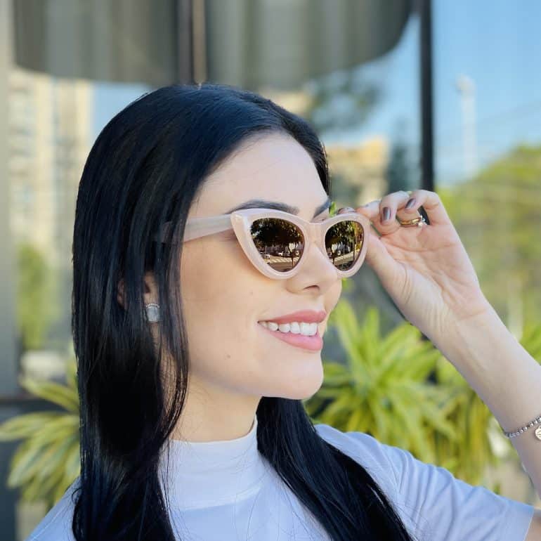 safine com br oculos de sol feminino gatinho nude analu 1
