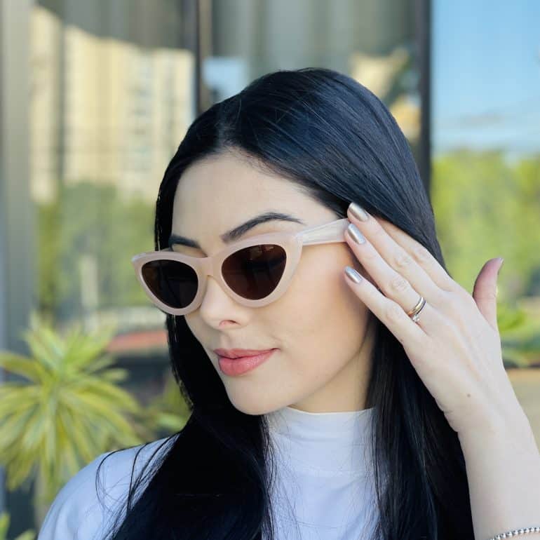 safine com br oculos de sol feminino gatinho nude analu 2