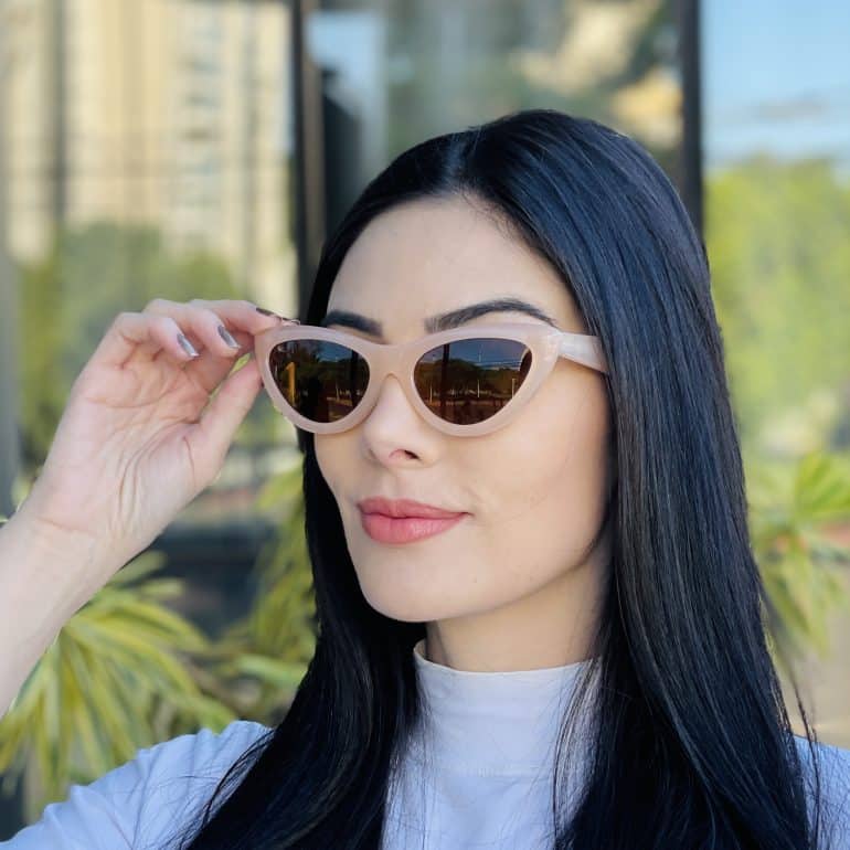 safine com br oculos de sol feminino gatinho nude analu 5